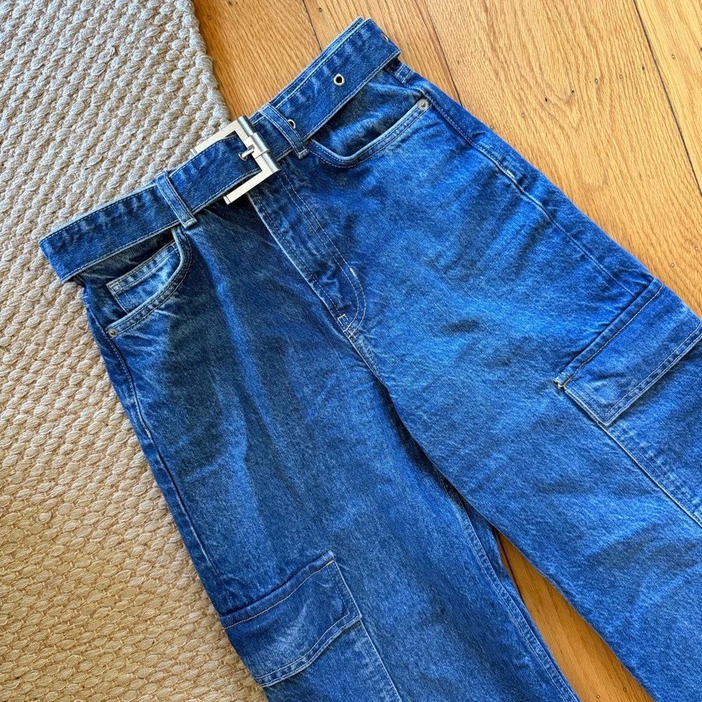 NWOT Reformation Cary Cargo Jeans - Picture 5 of 11